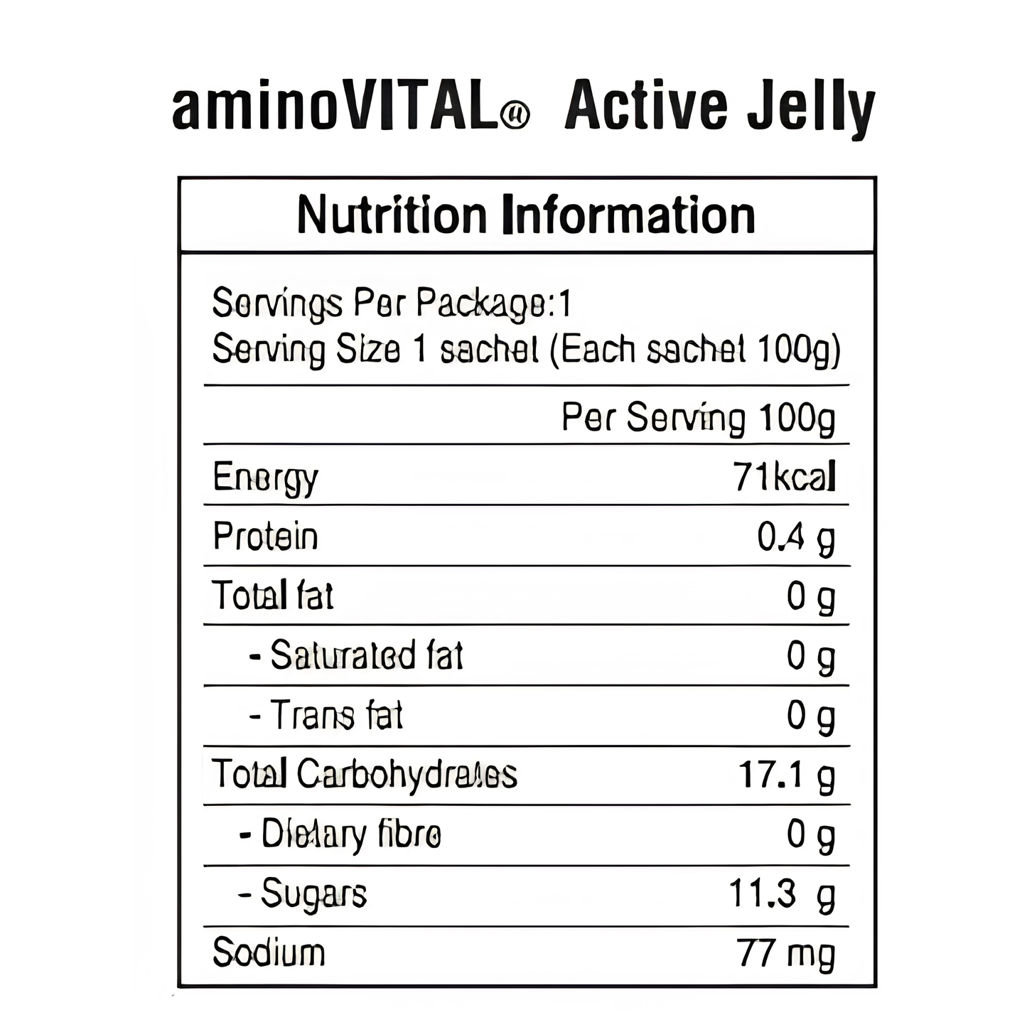 aminoVITAL® ACTIVE Jelly (100g)